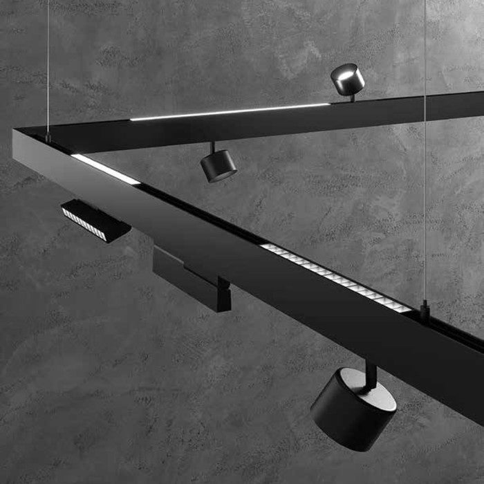Proiettore a binario magnetico DAVINCI-SHOT-B-10 48V 10W orientabile 330° nero Proiettore a binario magnetico DAVINCI-SHOT-B-10 48V 10W orientabile 330° nero